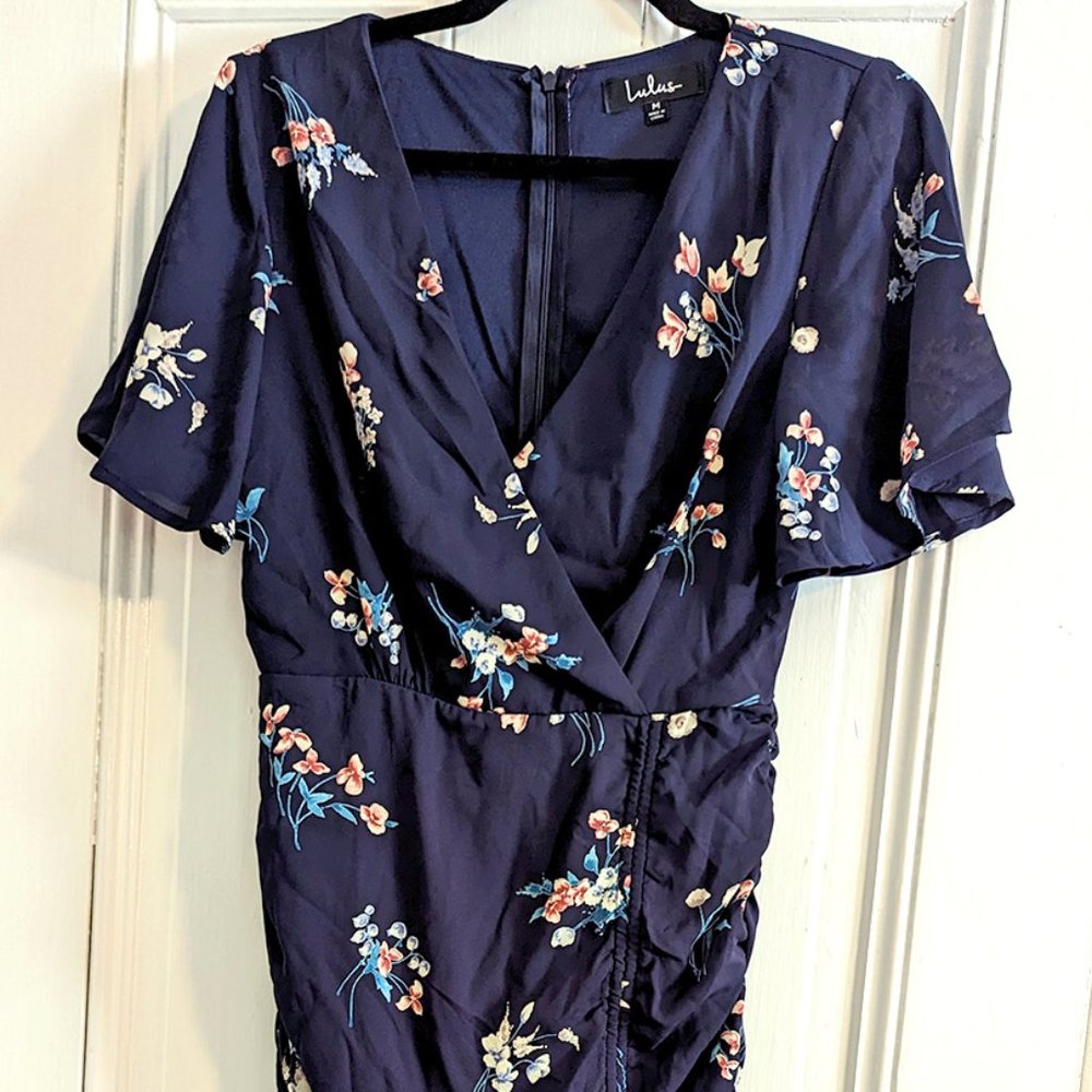 Lulus Dress, Navy, Medium